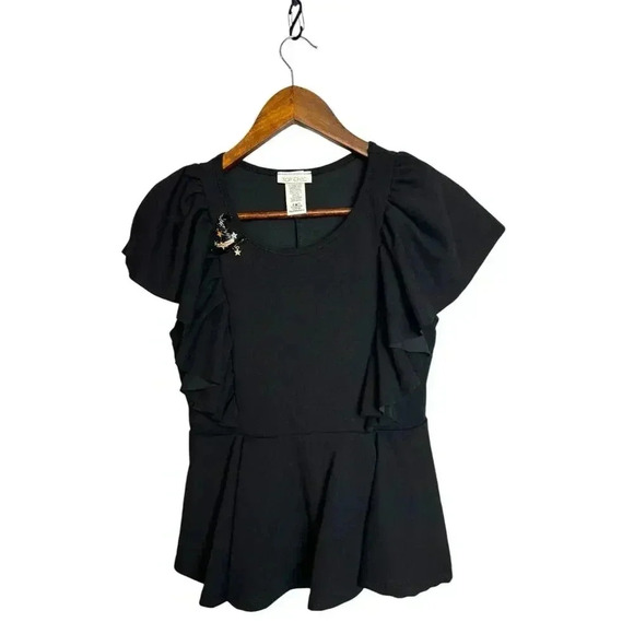 Top chic flutter top M - Picture 1 of 9